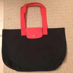 Black tote bag